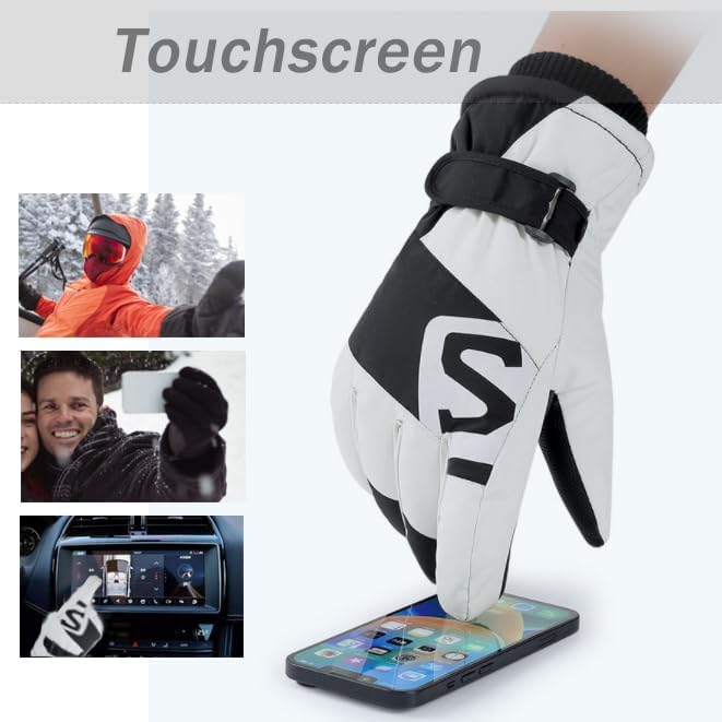 Ottsas Winter Gloves Women for Cold Weather Snow Gloves Touchscreen Ladies Ski Gloves for Women Waterproof Warm Windproof - Image 5